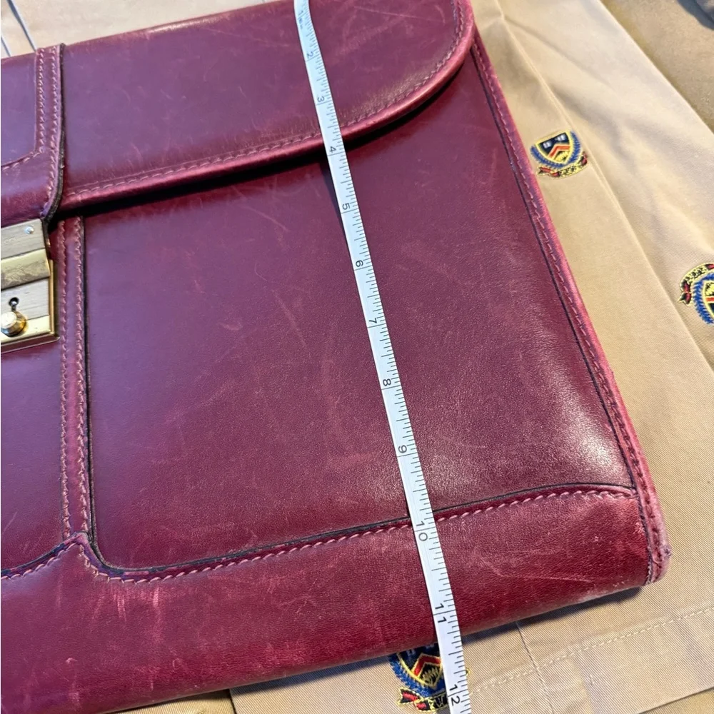 Vintage Gucci Oxblood Laptop Paperwork Satchel Bag